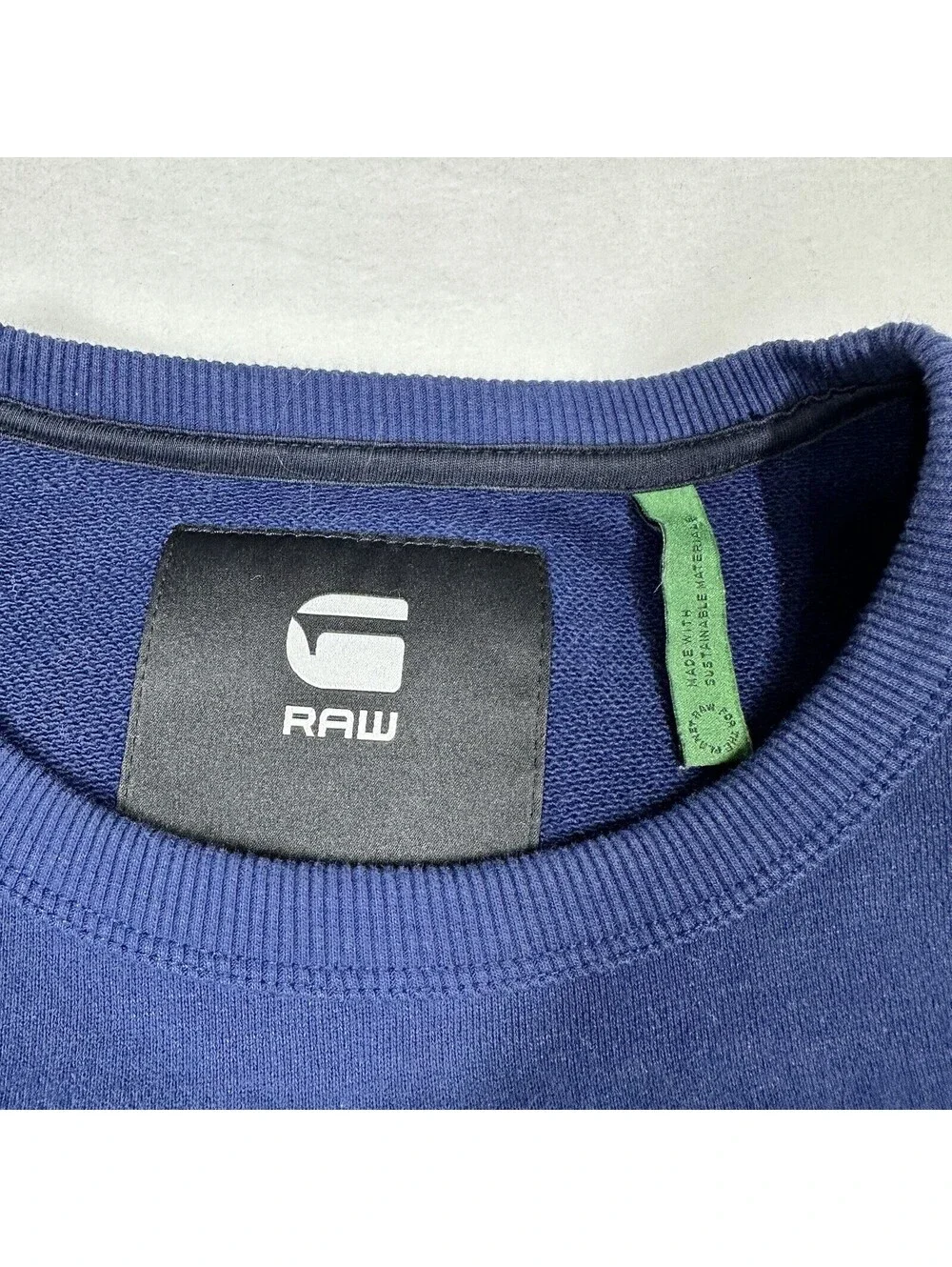 G-Star Raw Crewneck Sweatshirt Size Large Multicolor Logo Spell Out
